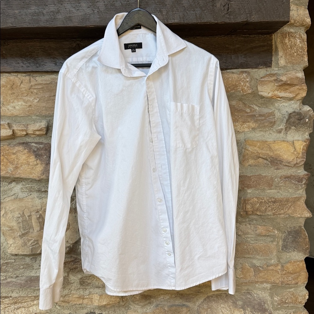 White Button-Up Shirt Angelo Rossi